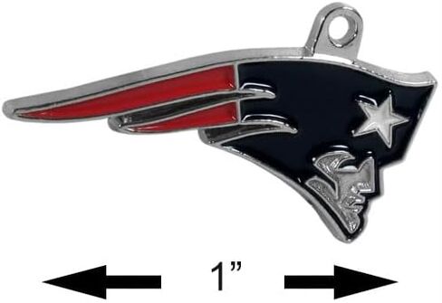 أقراط متدلية من الكروم للسيدات من NFL Siskiyou Sports New England Patriots، مقاس واحد، ألوان الفريق in Saudi Arabia