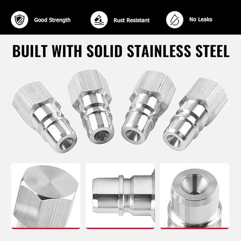 Bacar ABC Suspension Hydraulic Plug Repair Hose Fittings Hydraulic Oil Service Plugs Stainless Steel Caps Maintenance Kit 4 PCS for Mercedes Benz R230 W220 W215 SL55 SL600 SL65 S600 S55 S65 in Saudi Arabia