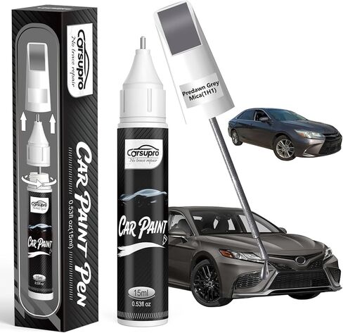 Predawn Grey Mica(1H1) for Toyota Touch Up Paint Pen, 2 in 1 Car Scratch Remover with Pen Tip and Brush, Precise Color Match for Car Paint Scratch Repair, Quickly and Easily Fix Chips and Nicks in Saudi Arabia