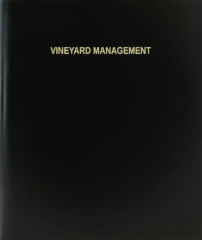 BookFactory Vineyard Management Log Book/Journal/Logbook - 120 Page, 8.5''x11'', Black Hardbound (XLog-120-7CS-A-L-Black(Vineyard Management Log Book)) in Saudi Arabia