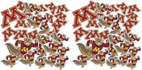 University of Minnesota Sticker Golden Gophers Stickers Vinyl Decals Laptop Water Bottle Car Scrapbook T1 (Type 1-1) in Kuwait