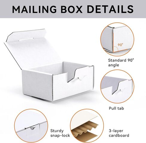 Small Shipping Boxes 3.5x2.2x1.6 Inches, 10-Pack Brown Corrugated Cardboard Boxes for Mailing, Storing, Gift Packaging in Saudi Arabia
