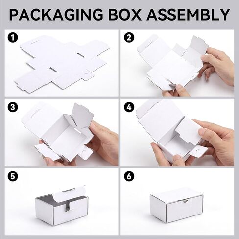 Small Shipping Boxes 3.5x2.2x1.6 Inches, 10-Pack Brown Corrugated Cardboard Boxes for Mailing, Storing, Gift Packaging in Saudi Arabia