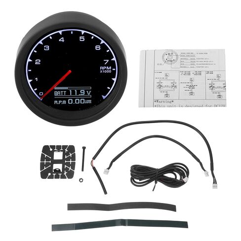 2.5" 60mm Tachometer Gauge Colorful Pointer RPM Tachometer Tach Gauge 0-9000RPM W/Sensor and Bracket Universal Car DC 12V in Saudi Arabia