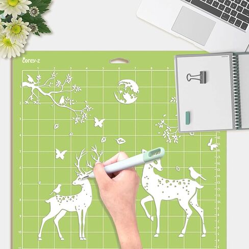 Corey-z Craft Vinyl Weeding Tools Set,Precision Vinyl Tools Kit for Crafting, Weeder/Scraper/Spatula/Tweezers/Scoring Stylus/Scissor for Cricut/Silhouette/Siser HTV/Oracal Vinyl,7pcs Gary in Kuwait