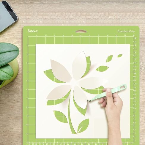 Corey-z Craft Vinyl Weeding Tools Set,Precision Vinyl Tools Kit for Crafting, Weeder/Scraper/Spatula/Tweezers/Scoring Stylus/Scissor for Cricut/Silhouette/Siser HTV/Oracal Vinyl,7pcs Gary in Kuwait