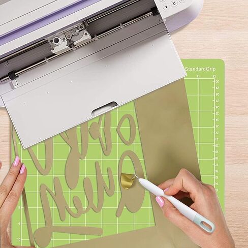 Corey-z Craft Vinyl Weeding Tools Set,Precision Vinyl Tools Kit for Crafting, Weeder/Scraper/Spatula/Tweezers/Scoring Stylus/Scissor for Cricut/Silhouette/Siser HTV/Oracal Vinyl,7pcs Gary in Kuwait