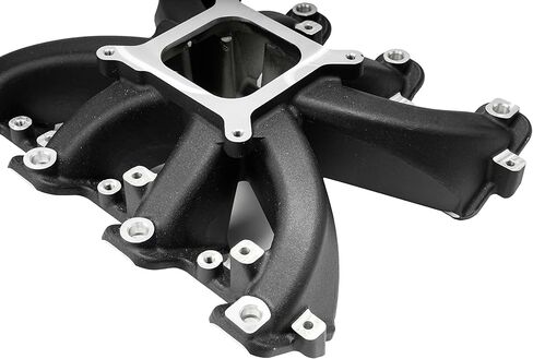 Aluminum Single Plane EFI Intake Manifold for Gen III LS1 LS2 LS6 with Fuel Rail (Black) in Saudi Arabia