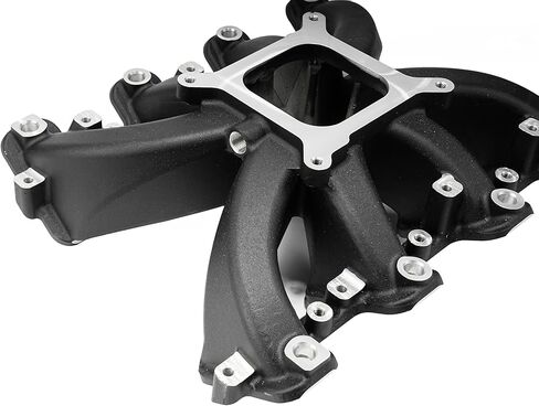 Aluminum Single Plane EFI Intake Manifold for Gen III LS1 LS2 LS6 with Fuel Rail (Black) in Saudi Arabia