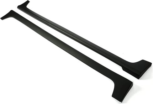 تنانير جانبية HECASA متوافقة مع 2014-2019 Toyota Corolla 4-Door Rocker Black Panel Body Kit فواصل جانبية من بلاستيك ABS غير مطلي in Saudi Arabia