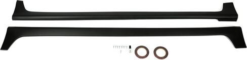 تنانير جانبية HECASA متوافقة مع 2014-2019 Toyota Corolla 4-Door Rocker Black Panel Body Kit فواصل جانبية من بلاستيك ABS غير مطلي in Saudi Arabia