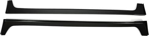 تنانير جانبية HECASA متوافقة مع 2014-2019 Toyota Corolla 4-Door Rocker Black Panel Body Kit فواصل جانبية من بلاستيك ABS غير مطلي in Saudi Arabia