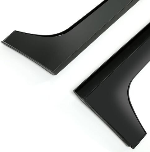 تنانير جانبية HECASA متوافقة مع 2014-2019 Toyota Corolla 4-Door Rocker Black Panel Body Kit فواصل جانبية من بلاستيك ABS غير مطلي in Saudi Arabia