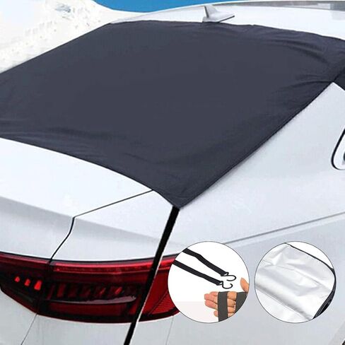 Car Rear Windshield Ice and Snow Cover, Rear Windshield Sunshade and Anti-Frost Cover, Windproof Rear Window Protection, Universal SUV, Truck, Sedan, Van Wind, Snow and Rain Cover for Rear Mirror in Saudi Arabia
