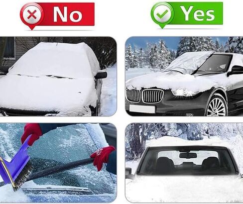 Car Rear Windshield Ice and Snow Cover, Rear Windshield Sunshade and Anti-Frost Cover, Windproof Rear Window Protection, Universal SUV, Truck, Sedan, Van Wind, Snow and Rain Cover for Rear Mirror in Saudi Arabia