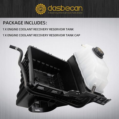 خزان خزان استرداد سائل تبريد المحرك Dasbecan 603-275 متوافق مع Ford F-150 2011-2014، Expedition 2015-2017، Lincoln Navigator 2015-2017، يستبدل # 8C3Z8101A، 9C3Z8101A in Saudi Arabia