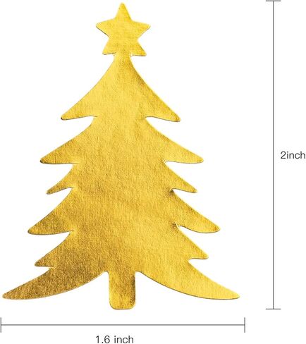 WRAPAHOLIC Christmas Gift Stickers - 2 x 2 Inch 504 Total Labels - Christmas Santa Claus Belt with Glitter Design Stickers, Perfect for Party, Celebration Gift Wrap in Saudi Arabia
