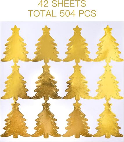 WRAPAHOLIC Christmas Gift Stickers - 2 x 2 Inch 504 Total Labels - Christmas Santa Claus Belt with Glitter Design Stickers, Perfect for Party, Celebration Gift Wrap in Saudi Arabia