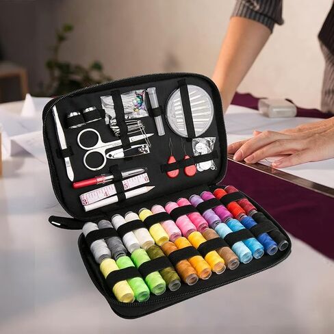 Sewing Kit Basic, Portable Needle and Thread Kit Including Sewing Supplies and Accessories for Home Emergency Repair and Travel (130pcs) in Saudi Arabia
