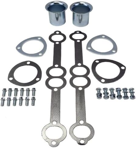 Polished Stainless Long Tube Headers for Small Block Chevy SBC Engines – Fits 1973–1991 Chevy GMC C/K Series Trucks, Blazer, Jimmy, Suburban – Compatible with 265–400 V8 – 2WD and 4WD Applications in Saudi Arabia