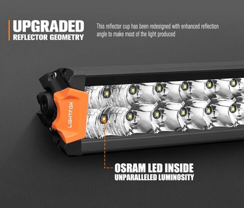 LIGHTFOX 20 Inch LED Light Bar 108W 9,001 LM Dual Row Off Road Driving Light with DT Plug,Spot Flood Combo LED Work Lights Bar for Truck Pickup UTV ATV Tractor SUV 4WD Boat 4X4 Jeep Roof IP68 in Saudi Arabia