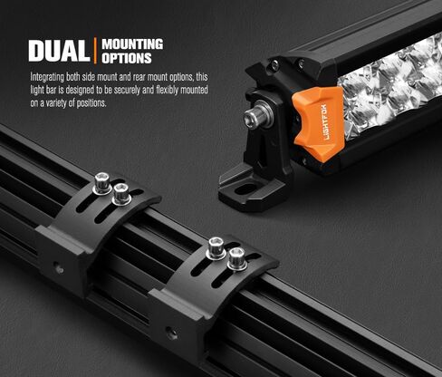 LIGHTFOX 20 Inch LED Light Bar 108W 9,001 LM Dual Row Off Road Driving Light with DT Plug,Spot Flood Combo LED Work Lights Bar for Truck Pickup UTV ATV Tractor SUV 4WD Boat 4X4 Jeep Roof IP68 in Saudi Arabia