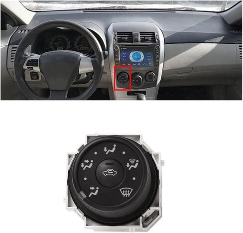 Car Air Conditioning A/C Heating Panel Wind Direction Knob for Toyota Corolla 2007-2013 Control Temperature Switch in Saudi Arabia