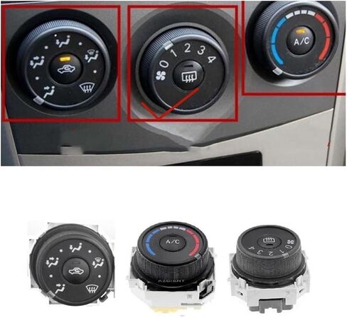 Car Air Conditioning A/C Heating Panel Wind Direction Knob for Toyota Corolla 2007-2013 Control Temperature Switch in Saudi Arabia