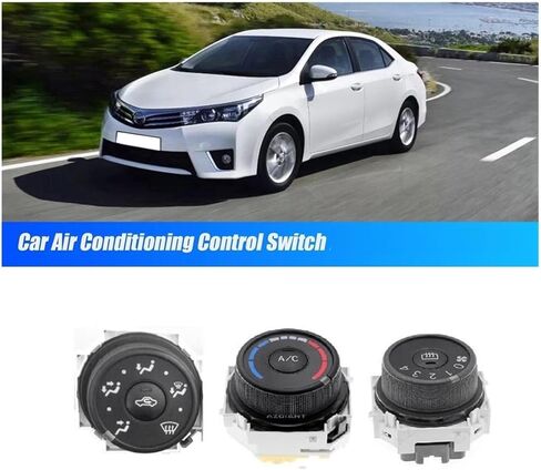 Car Air Conditioning A/C Heating Panel Wind Direction Knob for Toyota Corolla 2007-2013 Control Temperature Switch in Saudi Arabia