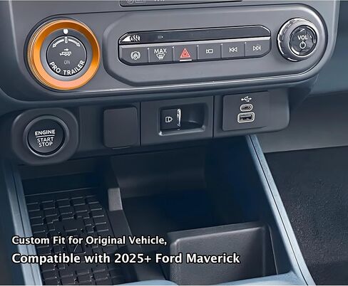 for Ford Maverick 2025 Accessories, 1pcs Aluminum Alloy Knob Cover Trim for Pro Trailer Control Switch (Orange) in Saudi Arabia