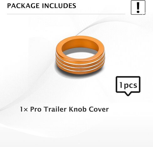 for Ford Maverick 2025 Accessories, 1pcs Aluminum Alloy Knob Cover Trim for Pro Trailer Control Switch (Orange) in Saudi Arabia