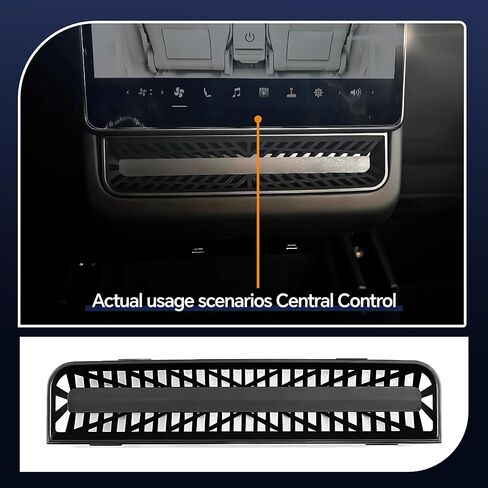 Rayjee متوافق مع غطاء حماية فتحة التهوية لـ 2025-2026 Tesla Model Y Juniper-Under-Anti-Blockage، سهل التركيب (أغطية سفلية للمقعد الأمامي * 2 + فتحات تهوية مركزية خلفية * 1) in Kuwait