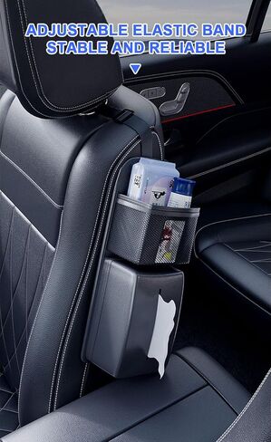 Black Car for SEAT Side Back Storage Organizer Multifunctional Hanging Bag Holder in Saudi Arabia