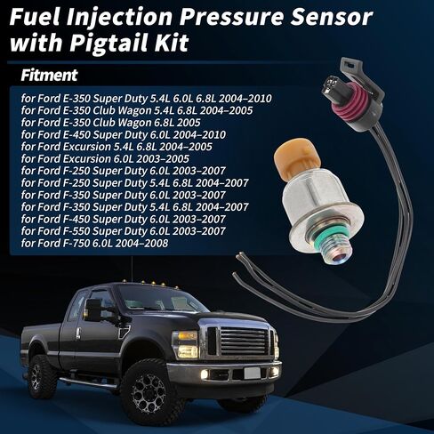 No.4C3Z9F838A Fuel Injection Pressure Sensor with Pigtail Kit for Ford E-350 Super Duty 5.4L 6.0L 6.8L 04-10 for Ford F-250 F-350 Super Duty 6.0L 03-07 in Saudi Arabia