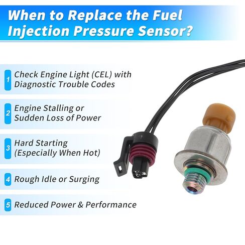 No.4C3Z9F838A Fuel Injection Pressure Sensor with Pigtail Kit for Ford E-350 Super Duty 5.4L 6.0L 6.8L 04-10 for Ford F-250 F-350 Super Duty 6.0L 03-07 in Saudi Arabia