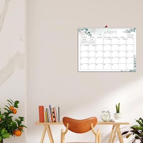 Ymumuda Wall Calendar 2024-14 Monthly from DEC. 2023 to JAN. 2025, 14" x 11", 2024 Desk/Wall Calendar with Monthly Views& Unruled Blocks, Easy Organizing for Annual Work, Floral 01 in Kuwait