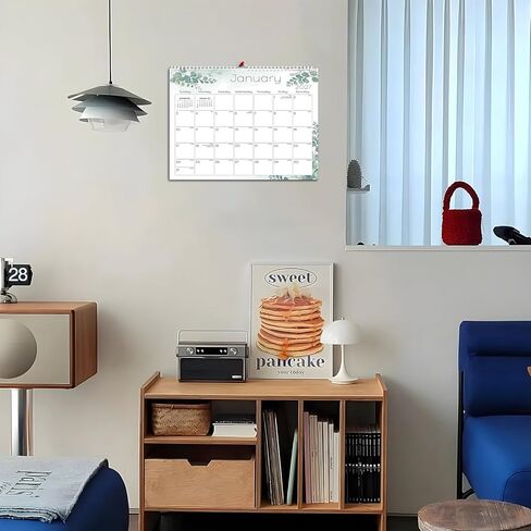 Ymumuda Wall Calendar 2024-14 Monthly from DEC. 2023 to JAN. 2025, 14" x 11", 2024 Desk/Wall Calendar with Monthly Views& Unruled Blocks, Easy Organizing for Annual Work, Floral 01 in Kuwait