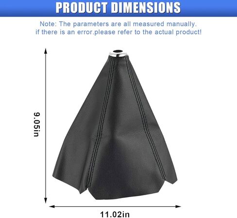 غطاء غبار مقبض ناقل الحركة للسيارة - بديل غطاء ناقل الحركة الجلدي العالمي للسيارات اليدوية والأوتوماتيكية، غطاء ناقل الحركة مقاوم للماء والغبار ملحق داخلي للسيارة لشاحنة الدفع الرباعي (أسود) in Kuwait