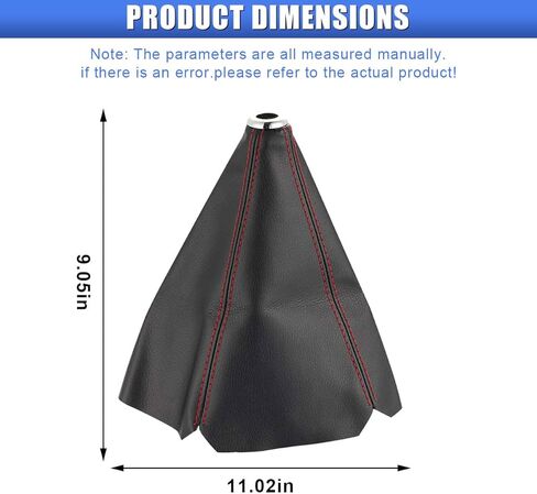 Car Shift Knob Dust Cover – Universal Leather Gear Shifter Boot Sleeve Replacement for Manual & Automatic Cars, Waterproof Dustproof Gear Shift Cover Car Interior Accessory for SUV Truck (Black) in Saudi Arabia