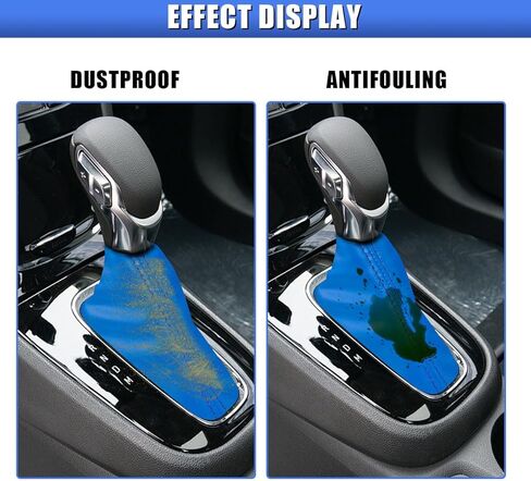 Car Shift Knob Dust Cover – Universal Leather Gear Shifter Boot Sleeve Replacement for Manual & Automatic Cars, Waterproof Dustproof Gear Shift Cover Car Interior Accessory for SUV Truck (Black) in Saudi Arabia