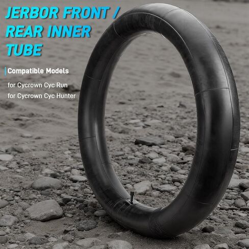 JERBOR Upgraded Inner Tube for Cycrown CycRun CycHunter CycFree CycKnight E-Bike, Thickened Puncture Resistant Front & Rear Inner for Cycrown E-Bike Accessoires in Saudi Arabia