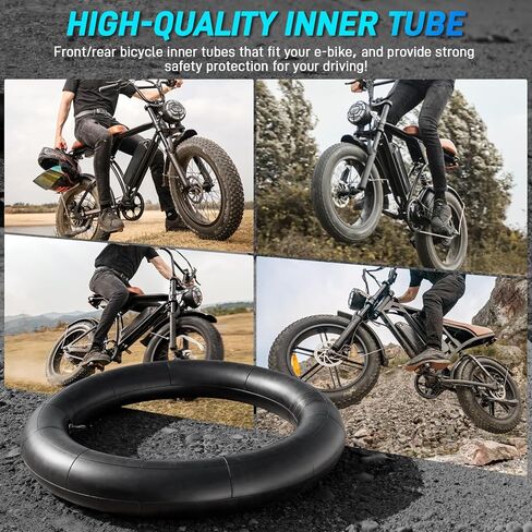 JERBOR Upgraded Inner Tube for Cycrown CycRun CycHunter CycFree CycKnight E-Bike, Thickened Puncture Resistant Front & Rear Inner for Cycrown E-Bike Accessoires in Saudi Arabia
