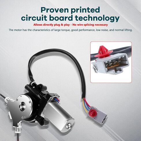 FINDAUTO Power Window Regulator w/Motor Rear Left Driver Side fits 2001-2005 For Honda Civic 741-744 in Kuwait