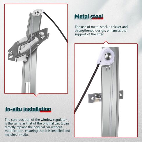 FINDAUTO Power Window Regulator w/Motor Rear Left Driver Side fits 2001-2005 For Honda Civic 741-744 in Kuwait