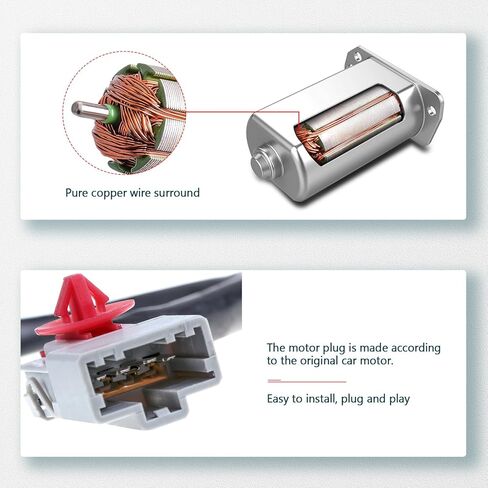 FINDAUTO Power Window Regulator w/Motor Rear Left Driver Side fits 2001-2005 For Honda Civic 741-744 in Kuwait