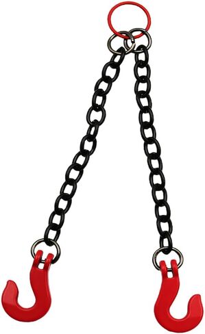 RC Car Lifting Chain Sling Replacement with Hook, Realistic Decorative Accessory for RC Vehicle Driveline Systems- 4 Hooks in Kuwait