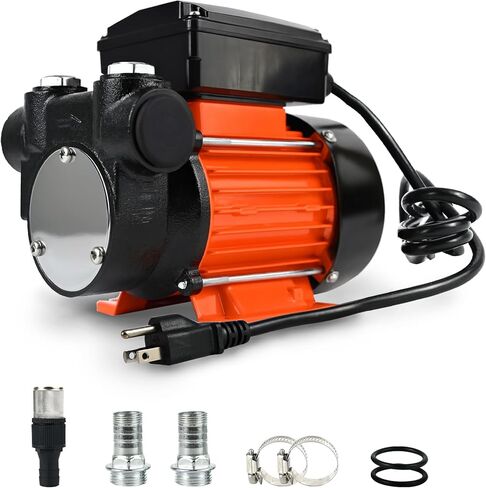 110V Diesel Fuel Transfer Pump, 1/2 HP 18GPM High Flow Self-Priming Electric Extractor with 3/4" NPT Fittings & Strainer, Heavy Duty Cast Iron for Tractor, Truck, Kerosene, Biodiesel in Saudi Arabia