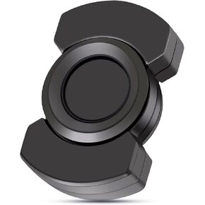 ألعاب فيدجيت معدنية 3 في 1 للبالغين - لعبة فيدجيت سلايدر كليكر مع دوران سلس وثابت، لعبة فيدجيت للمكتب الصغير لتخفيف التوتر، سبيكة زنك ممتازة، أسود in Kuwait