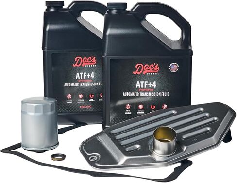 سائل ناقل الحركة الاصطناعي الكامل من Doc's Diesel ATF 4 مع المرشحات | مجموعة خدمة كاملة لدودج رام 6.7L الكمون 68RFE 2007.5-2024 (4WD) in Kuwait