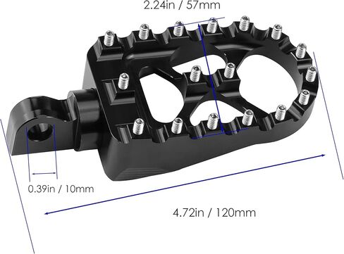 360° Rotating CNC Foot Pegs - Bobber Style Choppers for Harley Sportster, Dyna, Fat Boy, Iron 883 (Black) in Saudi Arabia